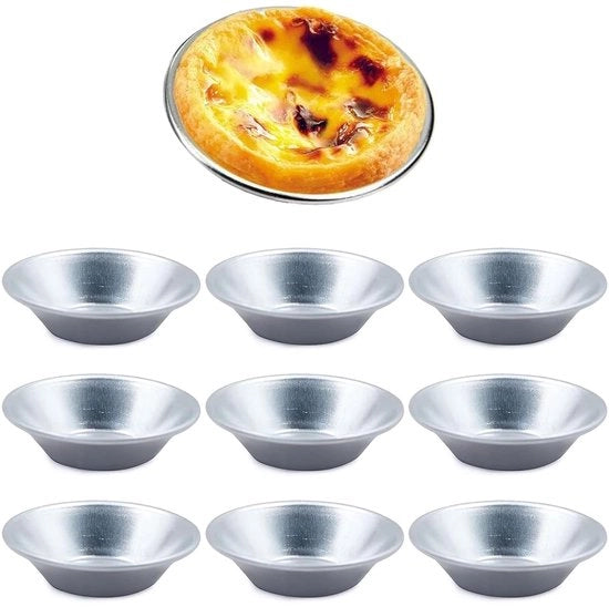Torte in forma - rivettante - 10 pezzi - alluminio