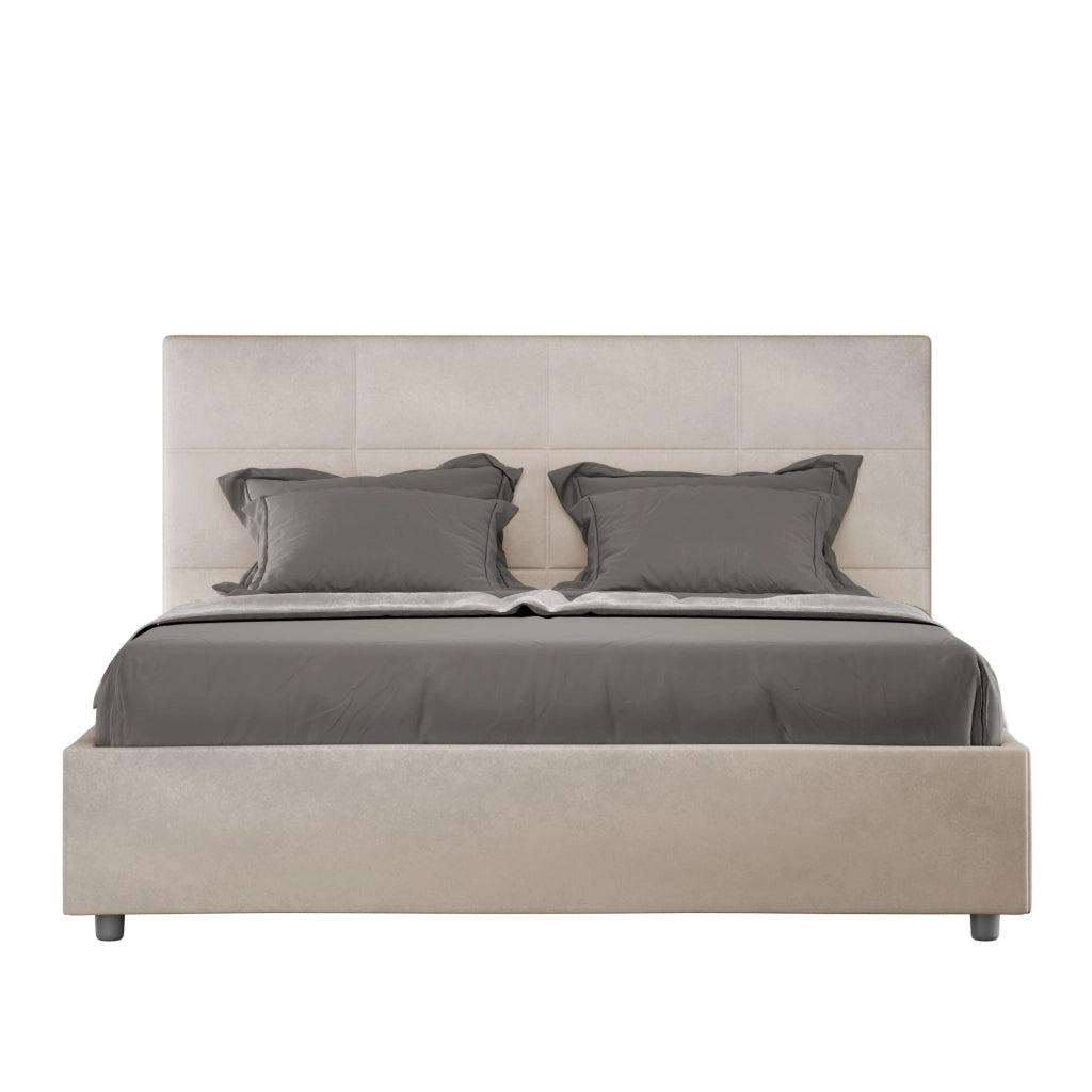 Letto Matrimoniale 160x200 cm con Rete Mika Sabbia