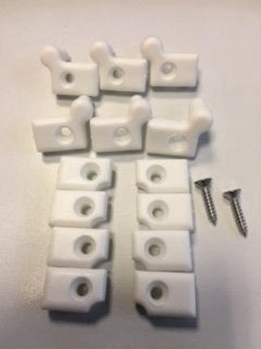 Kit Cerniere di Ricambio Per Box Doccia e Box Vasca Bianco Giava