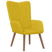 Poltrona Relax | Sedia Relax Giallo Senape in Velluto