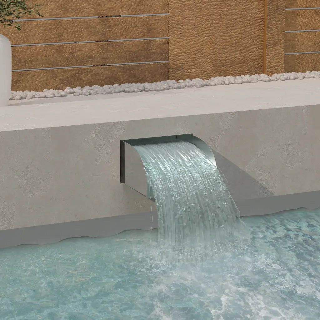 Cascata con LED 30x34x14 cm in Acciaio Inox 304 CFW7788503