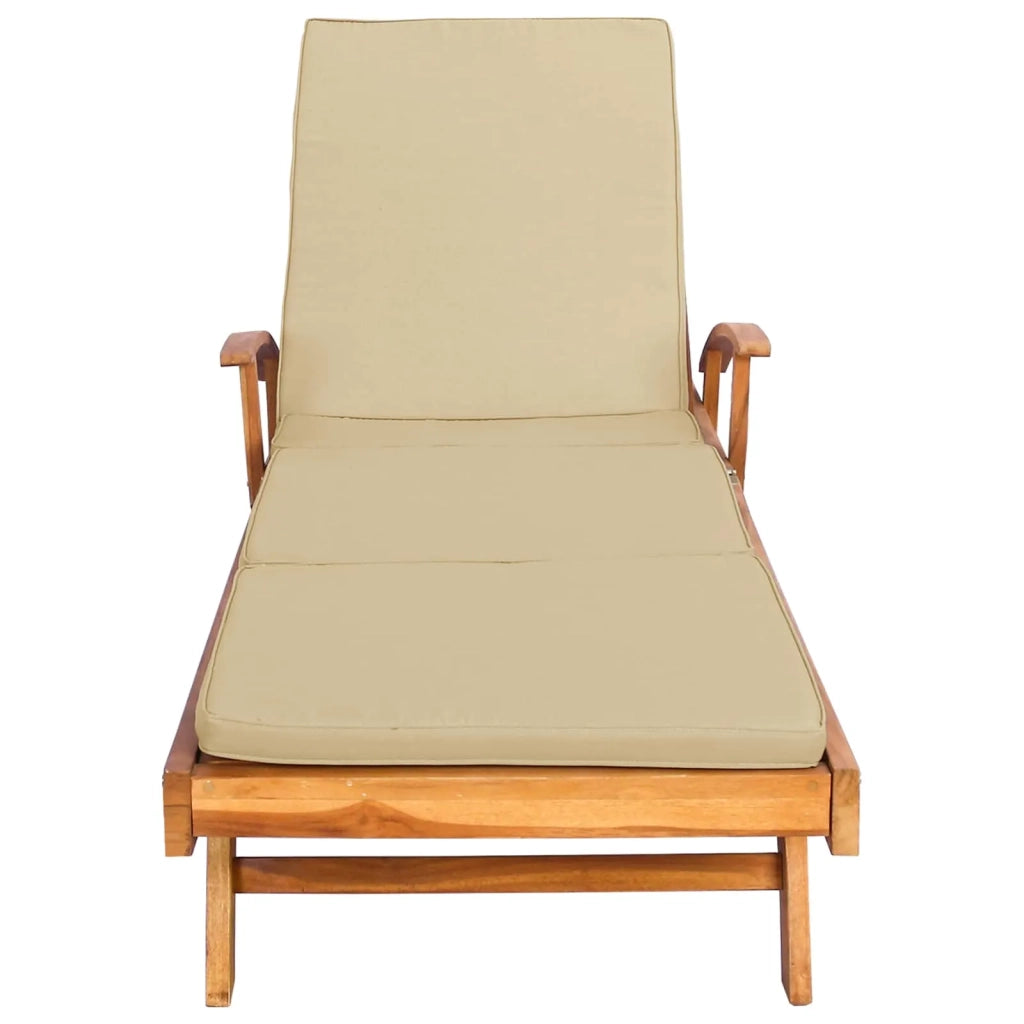 Lettino da sole 100% Poliestere Teak Solido 42032673