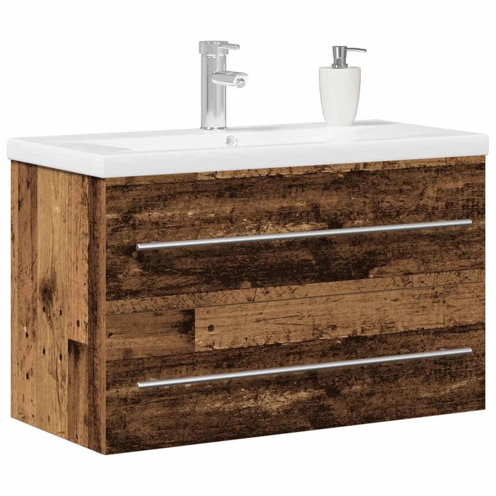 Armadio per Lavabo da Bagno Legno vecchio 80 x 38,5 x 48 cm 3333132
