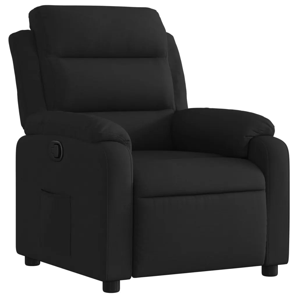 Poltrona reclinabile in tessuto nero 3205722