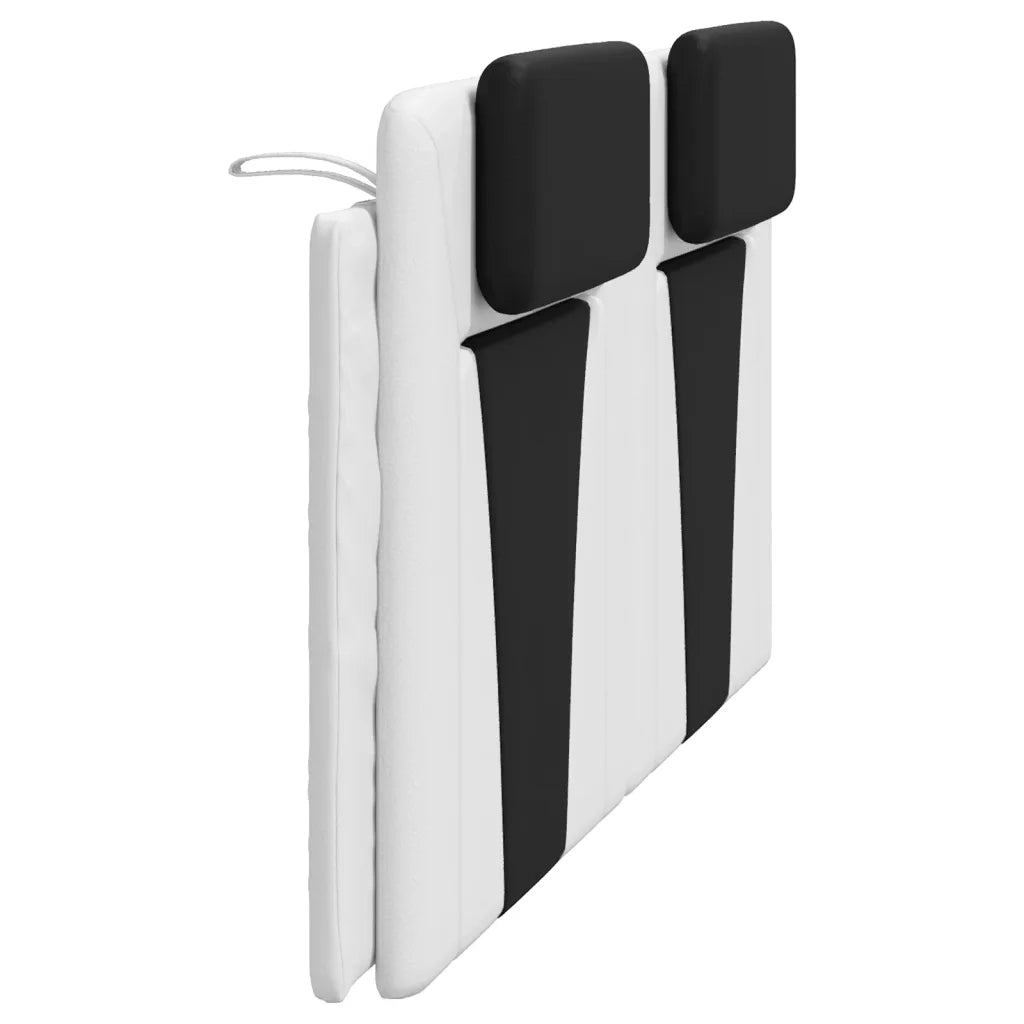 Cuscino Testiera Viana Bianco e Nero 180 cm in Similpelle 374810