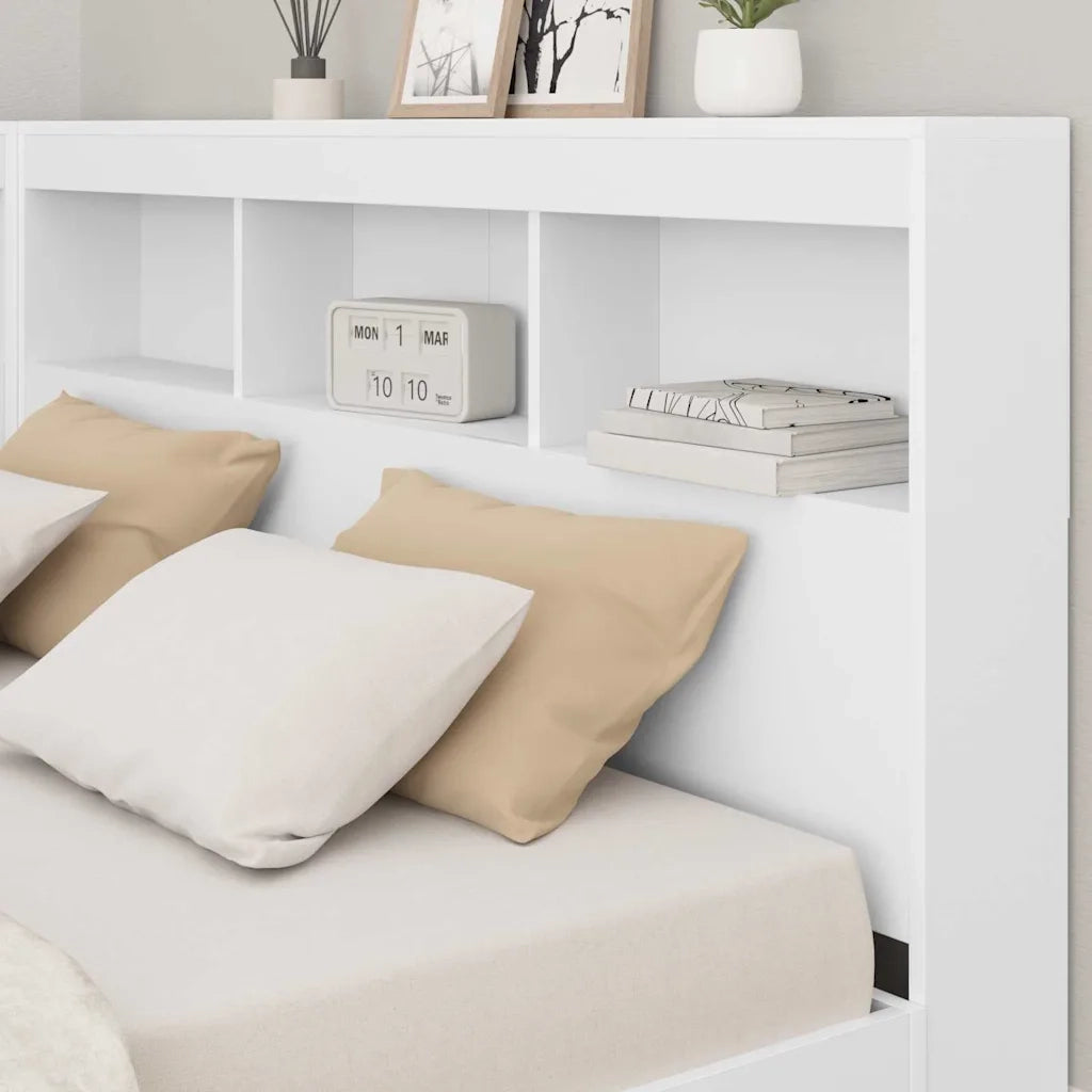 Testata contenitore Bianco 150 cm Legno multistrato 3335493