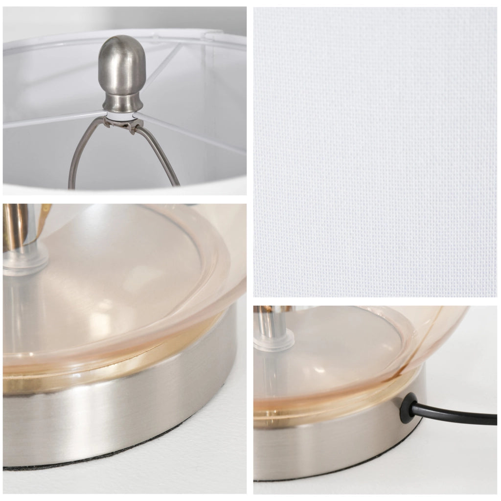 Lampada da tavolo ¨C zephmum ¨C bianco ?30x56 cm