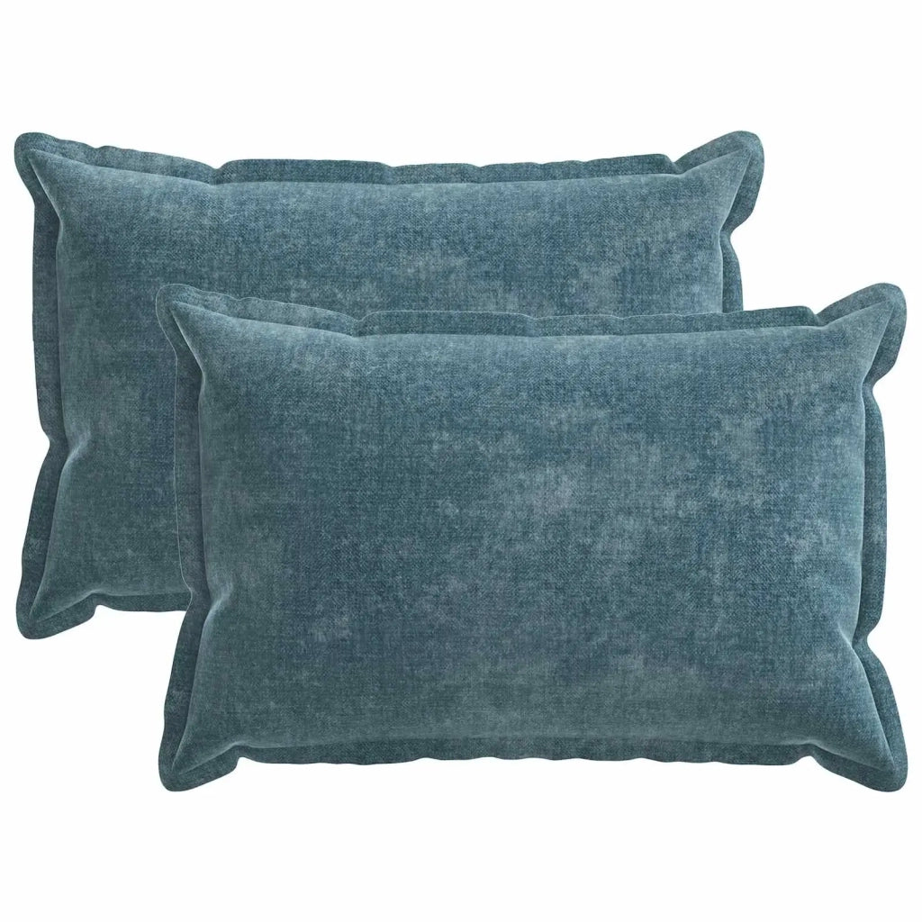 Federa 2 pz HOUTEN Blu 50 x 70 cm Tessuto Chenille 919541