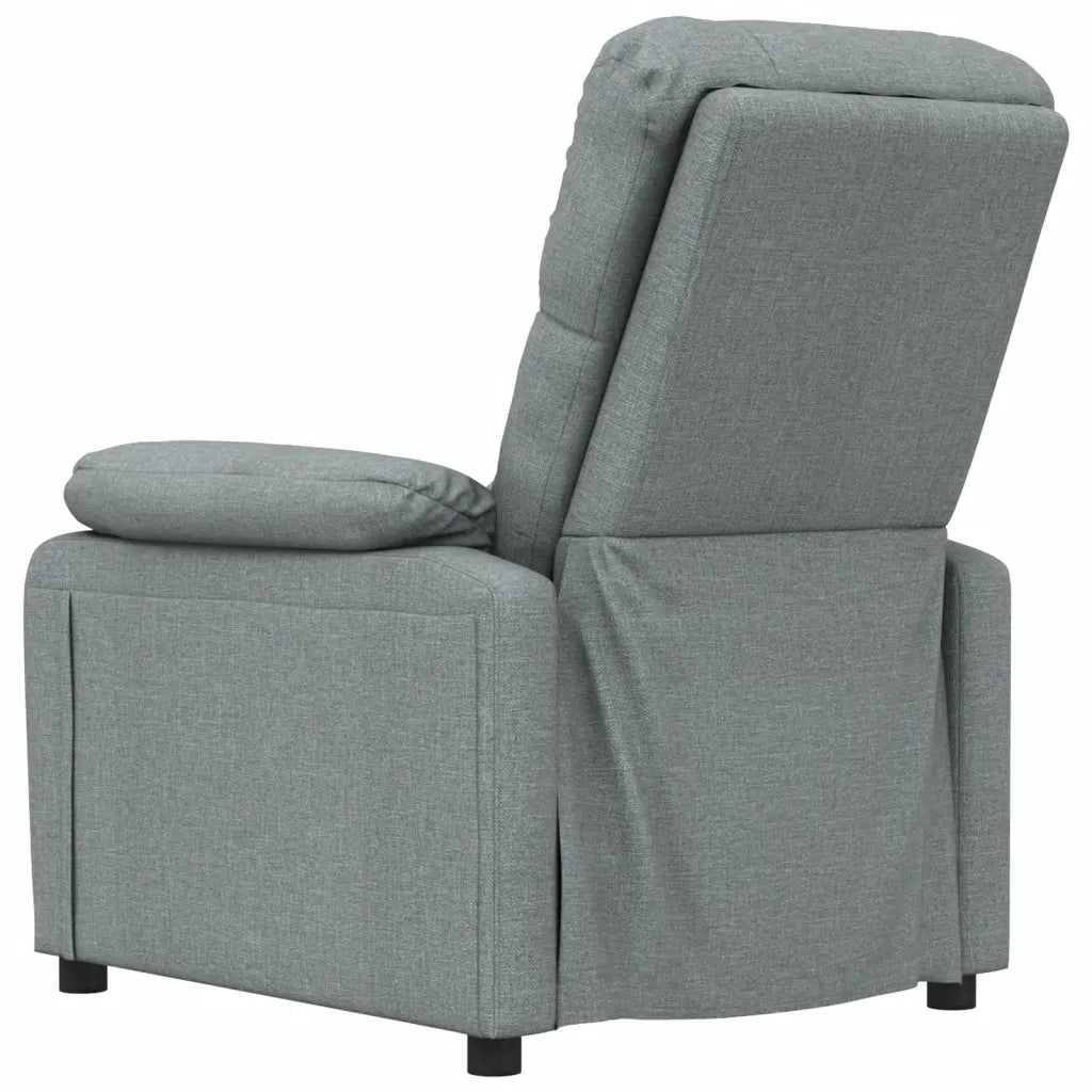 Poltrona Massaggiante Grigio Scuro in Tessuto 348288