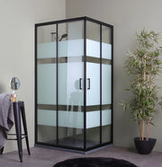 Cabina doccia rettangolare 70x100 nera