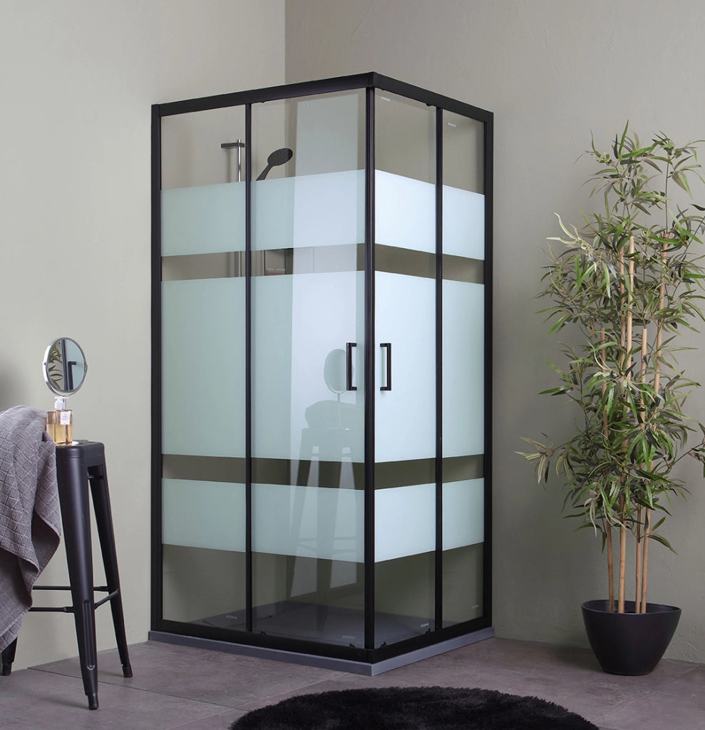 Cabina doccia rettangolare 70x100 nera