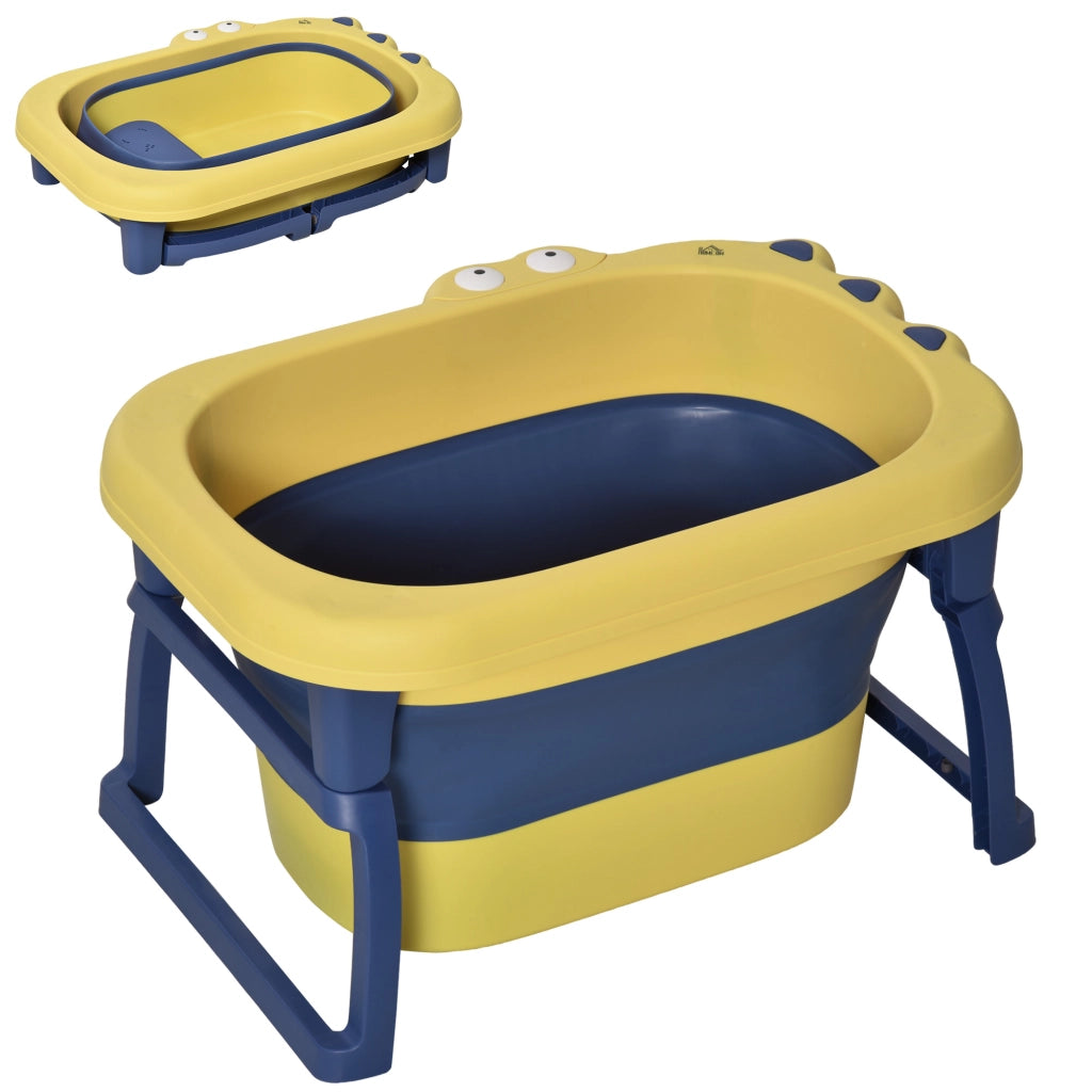 Vasca da bagno pieghevole per bambini ¨C Minimal ¨C 75.3x55.4x43 cm giallo e blu