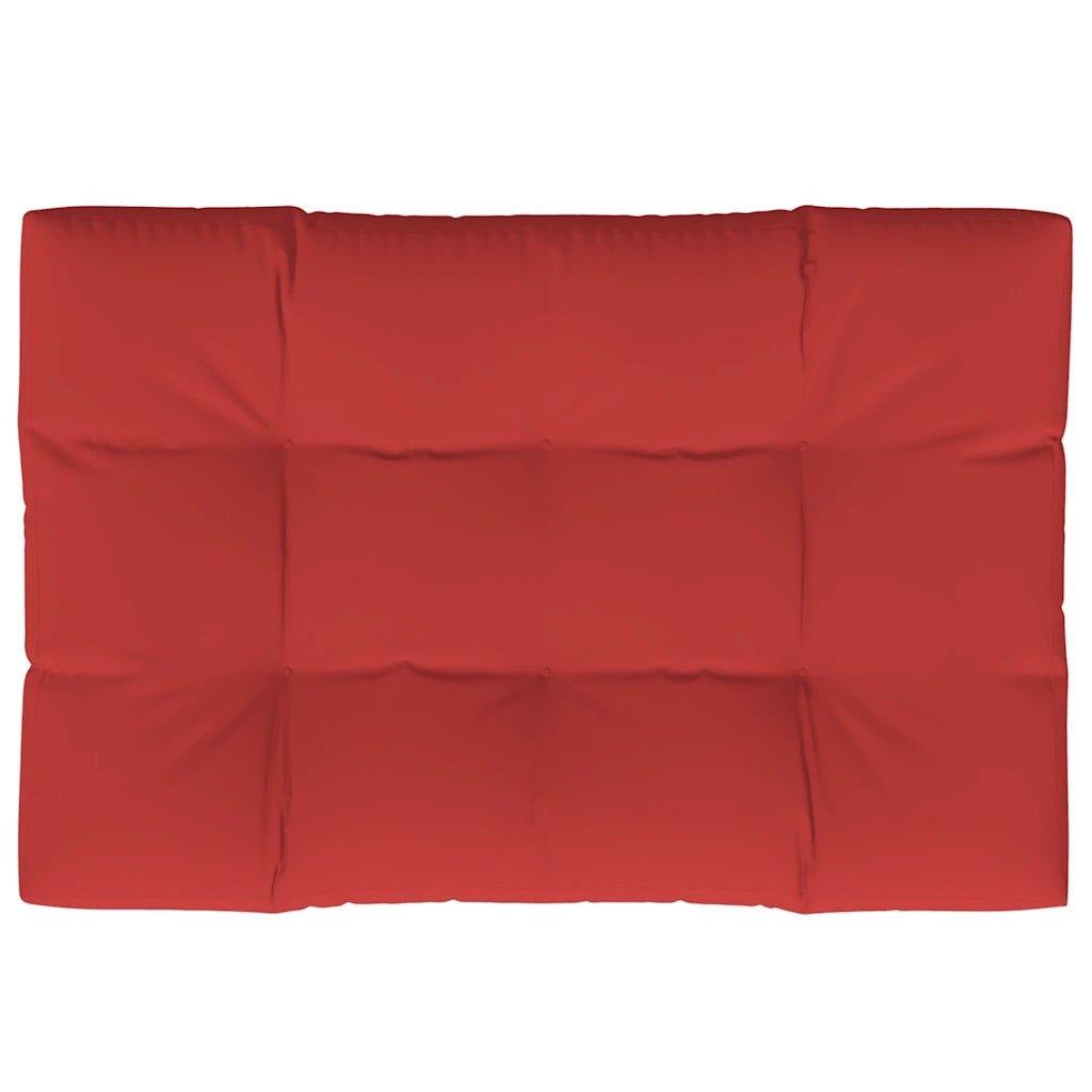 Cuscino per Pallet Rosso 120x80x12 cm in Tessuto 360519
