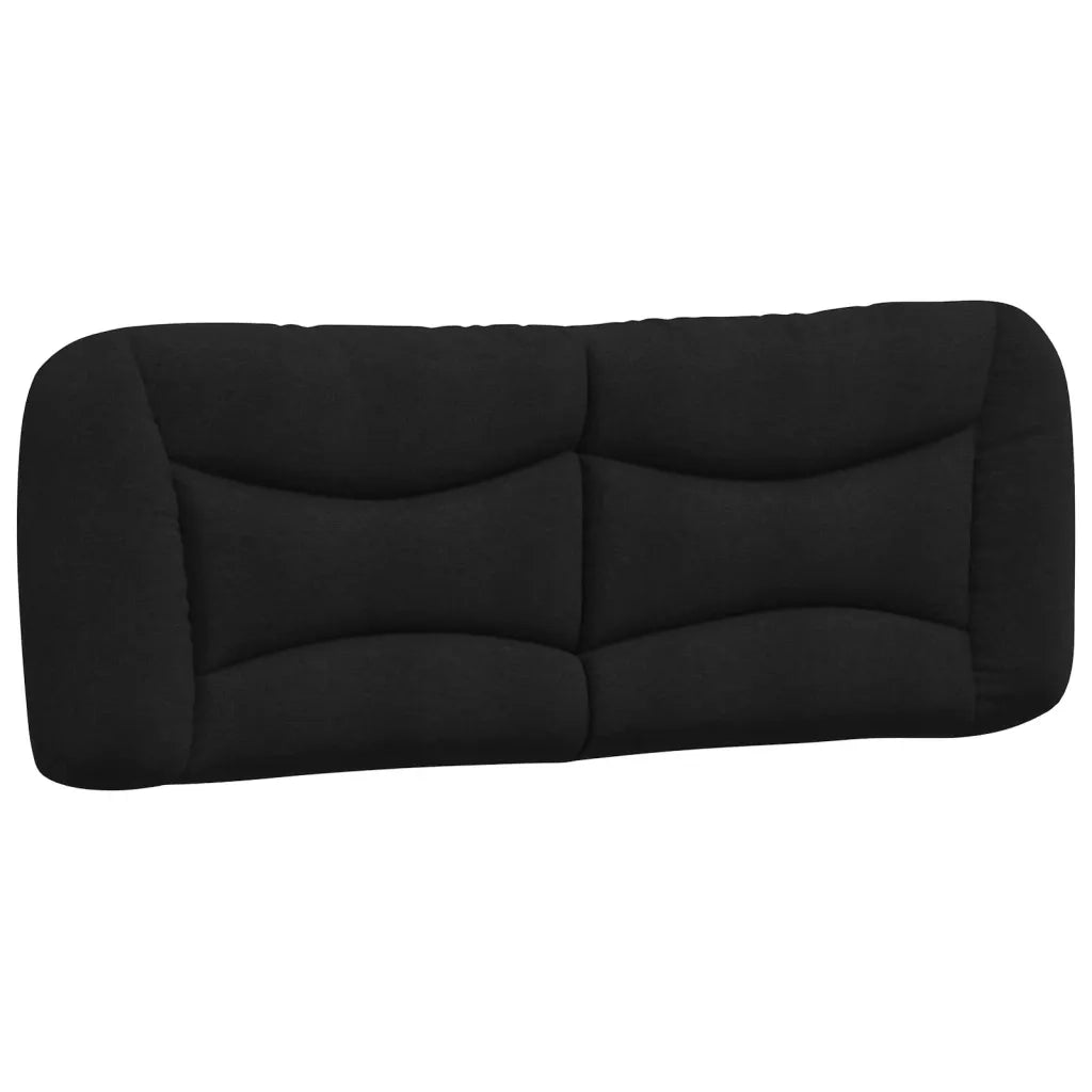 Letto con Materasso Hvar Nero 140x190 cm in Tessuto