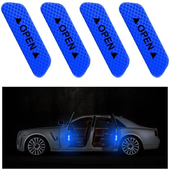 Etichette di sicurezza autoadesive 4 pezzi - Autoadesivi riflettenti - Autoadesivi con avviso antibomba - Sicurezza - Materiale PET - Dimensioni 9,2 × 2,5 cm - Etichette di avviso