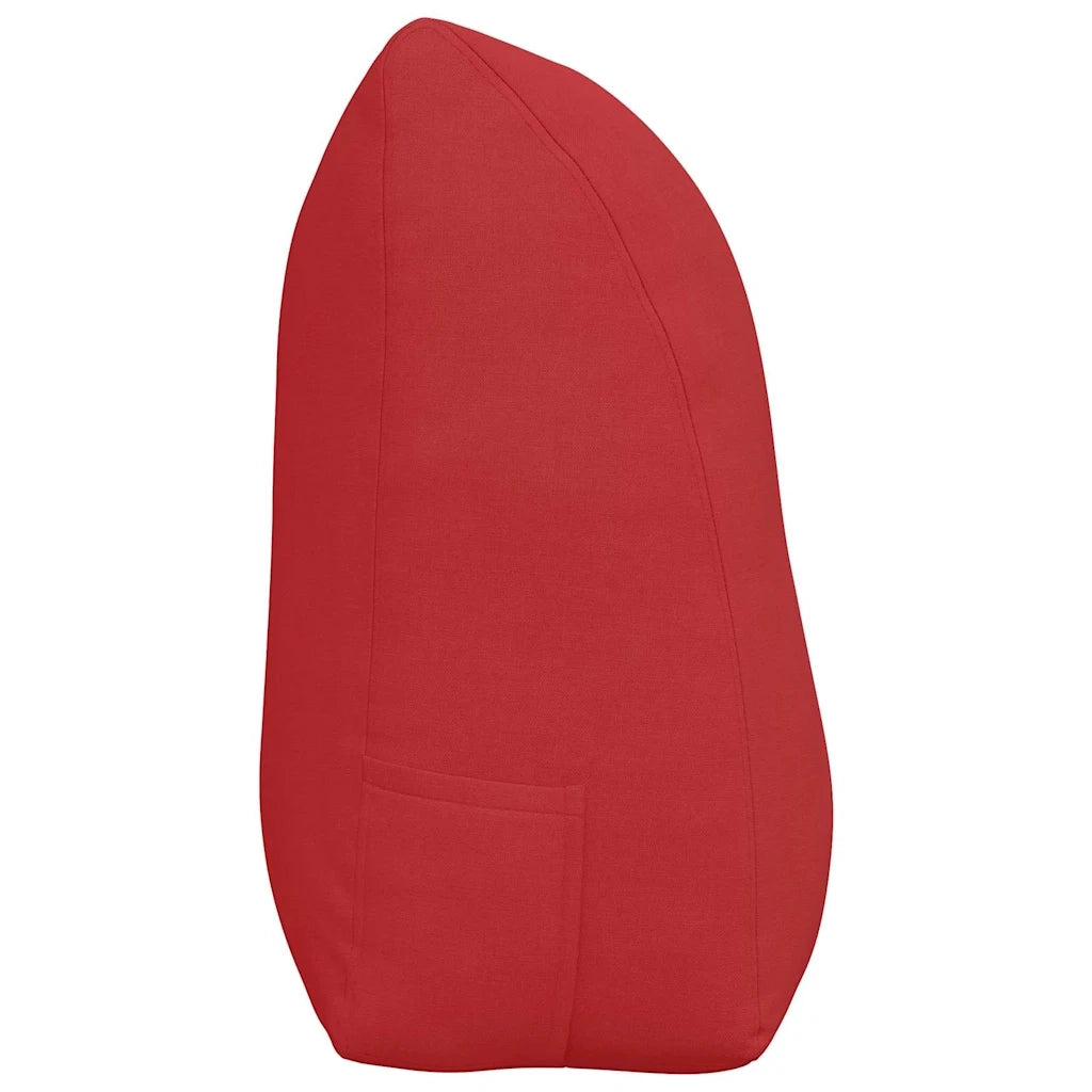 Cuscino per Schiena Rosso 100 x 24 x 50 cm Tessuto 42014453