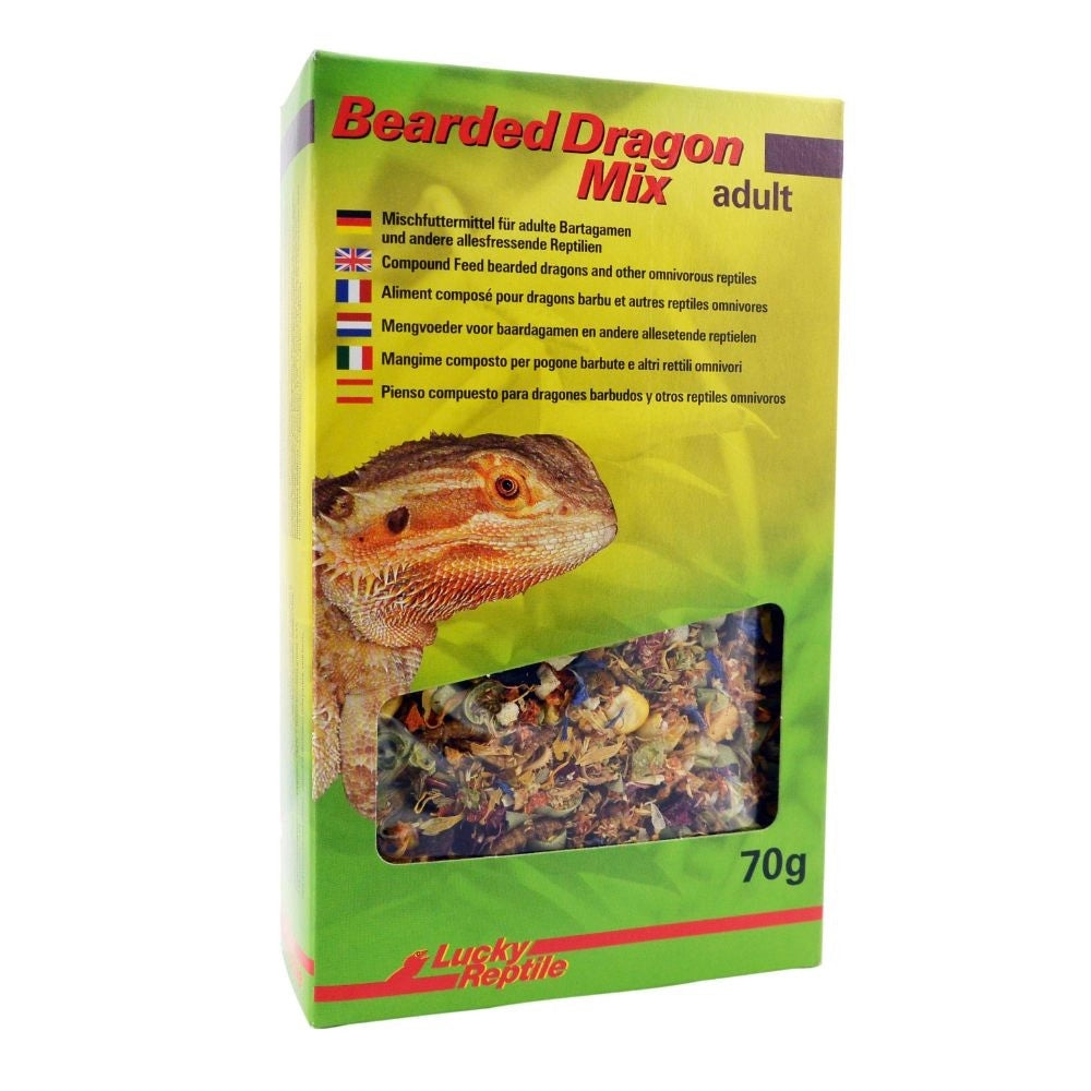 Lucky Reptile Bearded Dragon Mix Adult - mangime base per Draghi Barbuti adulti Formato: 70 gr