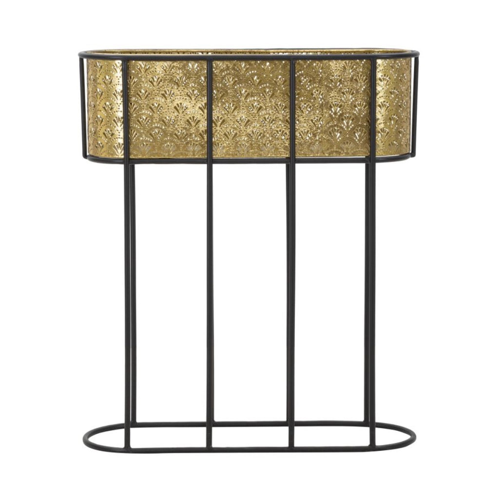Vaso per Piante VKH688, Oro, Metallo, 60x20x70 cm