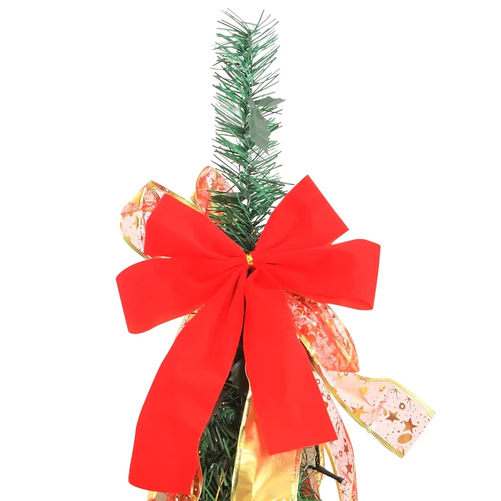 Albero di Natale | Decorazioni natalizie Artificiale Pop-up con 100 LED Verde 150 cm