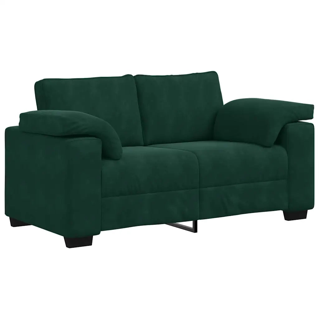 Divano Divanetto-Sofa Verde Scuro 120 cm Velluto