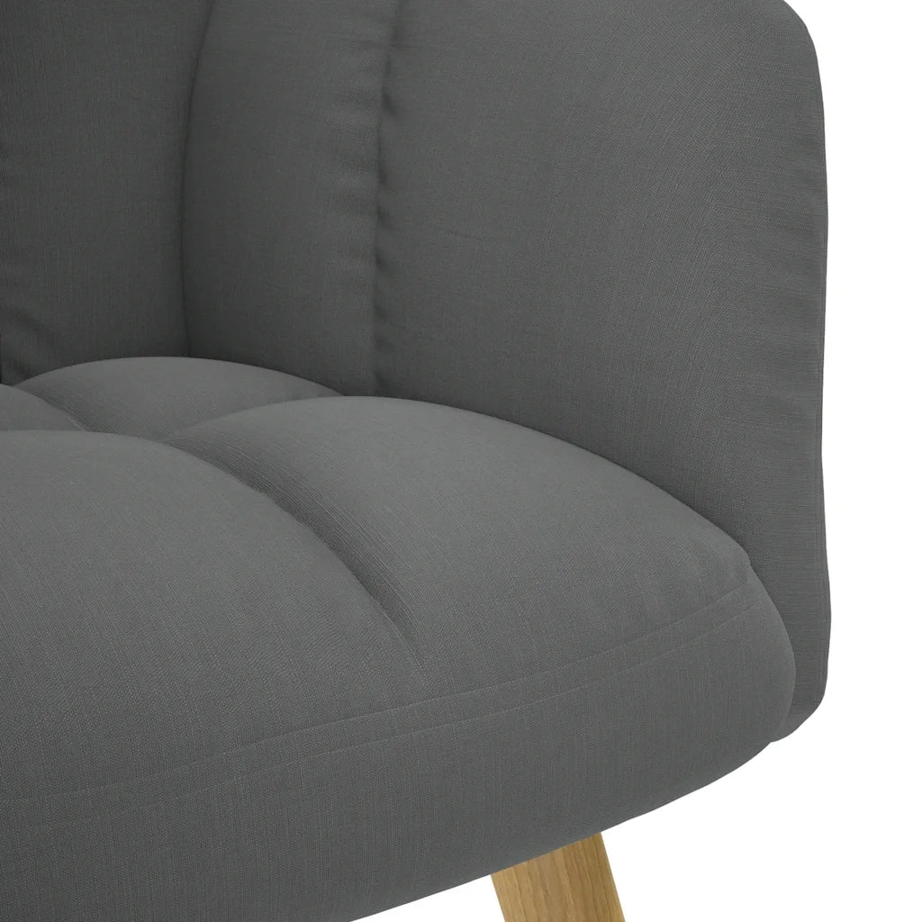 Sedia Relax Grigio Scuro in Tessuto 4016768