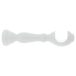 SUPPORTO LEGNO PER BASTONE BIANCO 10 CM 2 PZ- 1,0 coppie