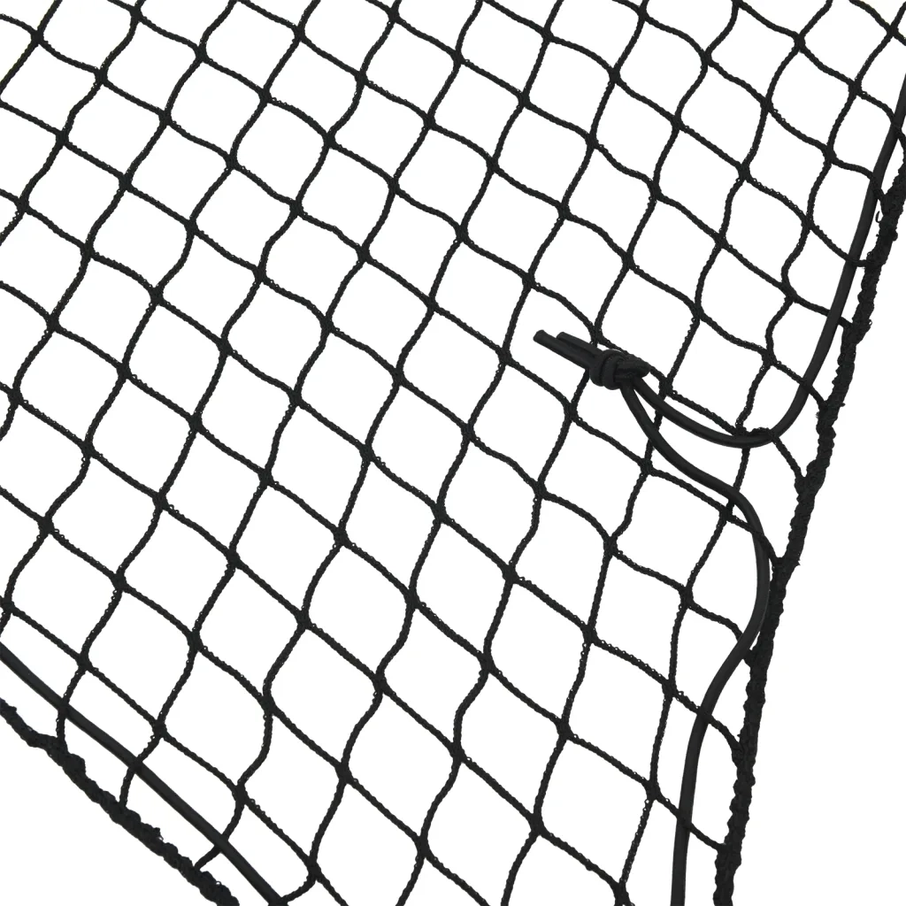 Rete per Rimorchio con Corda Elastica Nero 4,5x2,5 m in PP 4012285