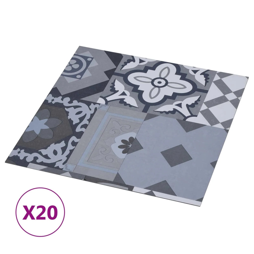 Plance per Pavimentazione Autoadesiva 30,5 x 30,5 cm 20 pcs PVC 42046401
