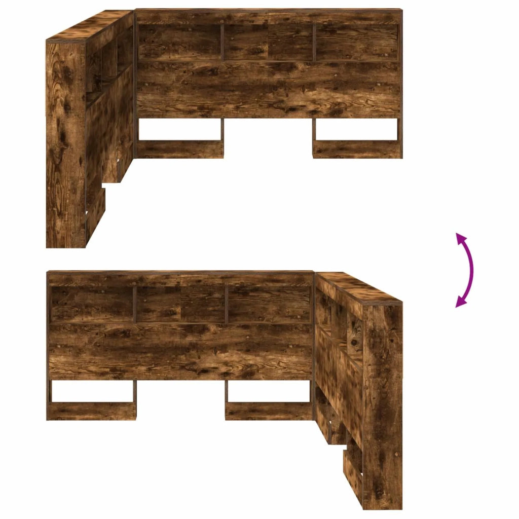 Testata contenitore Rovere fumé 160 cm Legno multistrato 3335505
