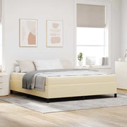 Letto a molle Crema 180 x 200 cm Tessuto 3398883