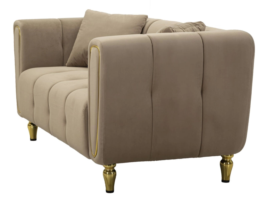 DIVANO ALMA GRIGIO C/CUSCINI CM 155X81X71