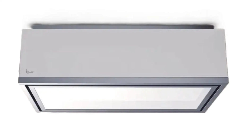 Cappa a soffitto XENIA cm 90X61- Bianca, Inox - 800 m3/h