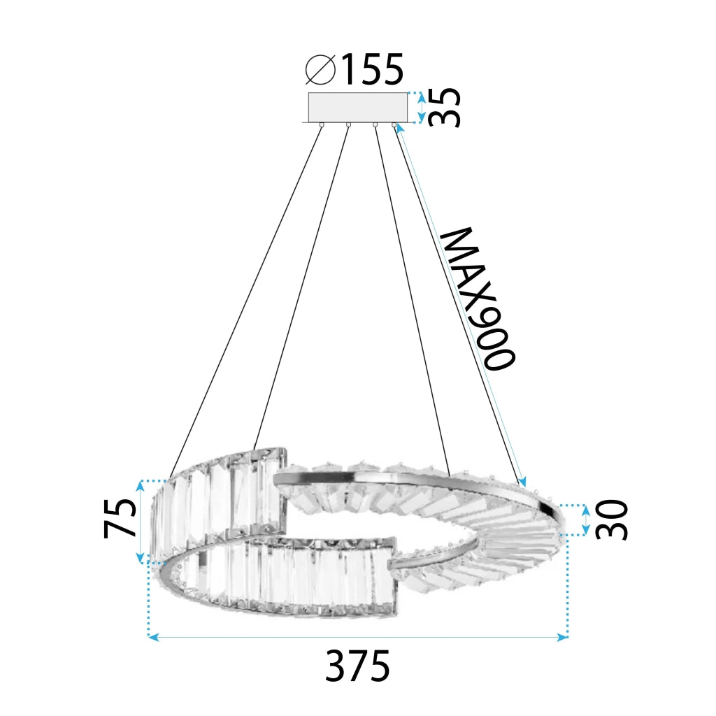 Lampada Led App1527-cp40 Chrome