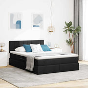 Letto con contenitore e materasso Nero 120 x 200 cm 3370514