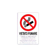 Cartello vietato fumare cm 20X30