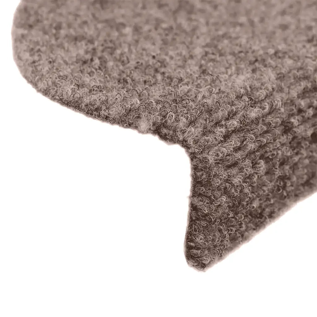 Tappetini per scale autoadesivi 30 pz 65x21x4 cm Marrone Chiaro semicircolari grandi 3365655