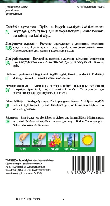 Delphinium perenne - Delphinium cultorum miscela 0,5g