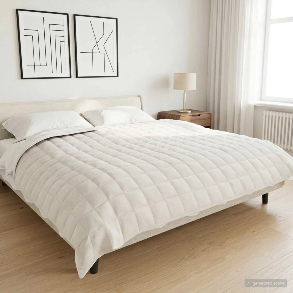 Coperta Ponderata Bianco 235 x 290 cm 11 kg 100% Cotone 205T 42044031