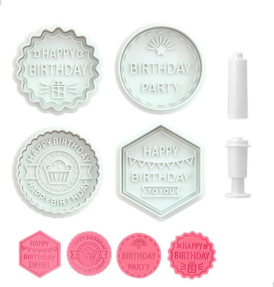 Forme per biscotti, forme per biscotti 3D piccole, forme per biscotti mini per impasto biscotto, decorazione per torte, 4 pezzi