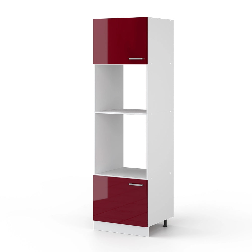 Vicco Set mobili bagno Rosso lucido 60 cm