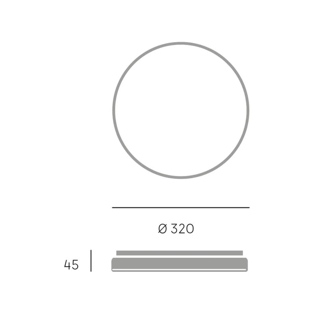 Plafoniera Per Esterni Interni Alluminio Bianco Led 28 W 2700 Lm 3000K Electra