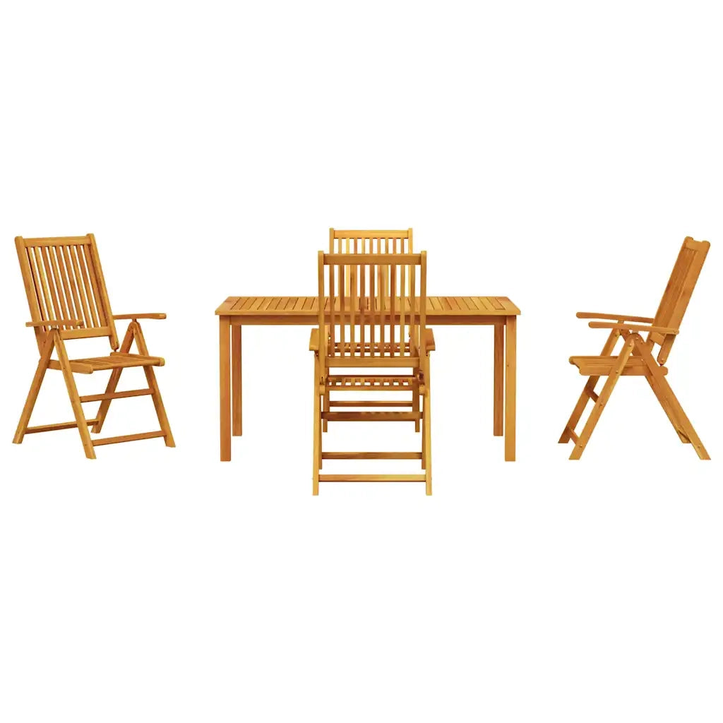 Set da Pranzo per Giardino 5 pcs Marrone 3375619