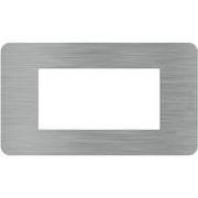 Placca Bticino MatixGO Effects 4 moduli Steel JA4804ES