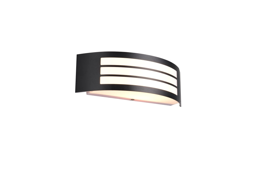 Applique da esterno CEUTA RL nera metallo E27 IP44