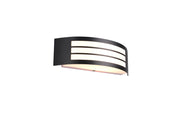 Applique da esterno CEUTA RL nera metallo E27 IP44