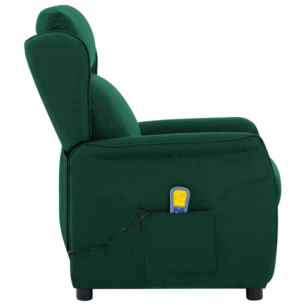 Sedia da massaggio Verde Scuro 93.5 x 67.5 x 101.5 cm Tessuto 348355