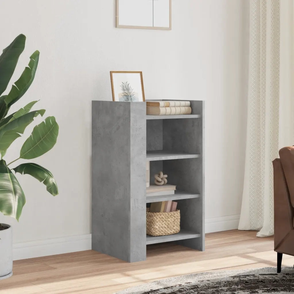 Credenza | Madia | Buffet da pranzo | Armadio da pranzo Grigio Cemento 45x35x75 cm in Legno Multistrato