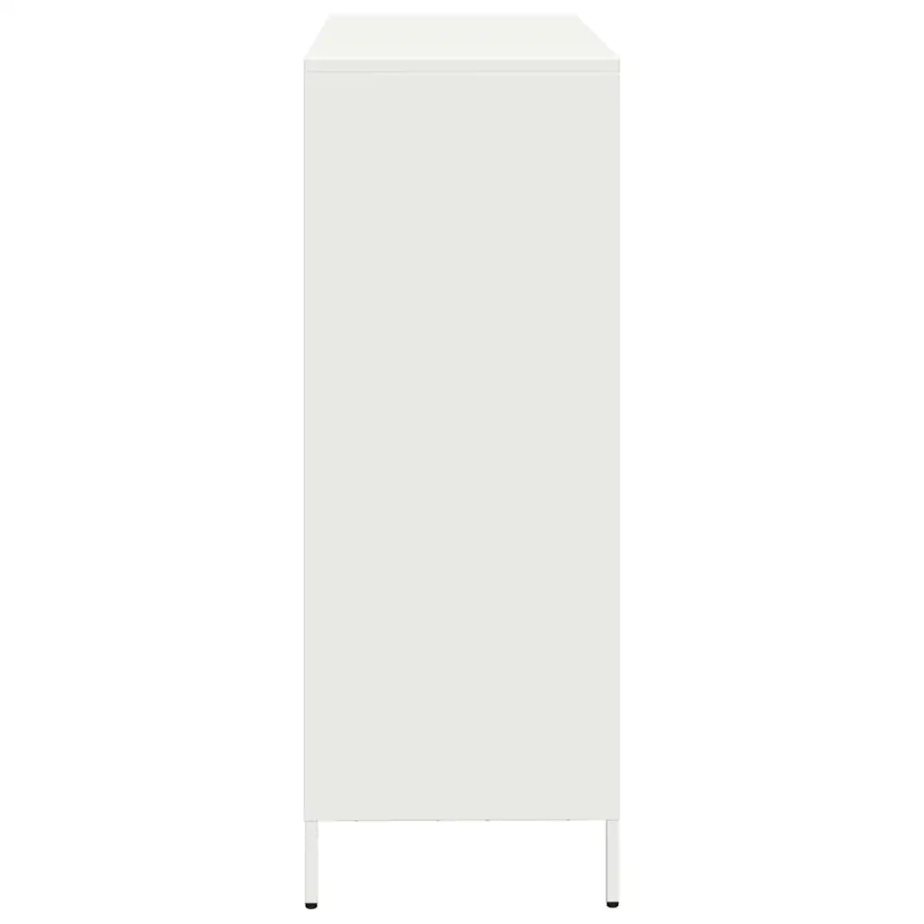 Credenza Bianca 101,5x39x103,5 cm in Acciaio
