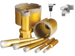 FRESA DIAMANTATA A SECCO PER GRES PORCELLANATO- - mm.20 attacco M14 - 1 pezzi GRINDING