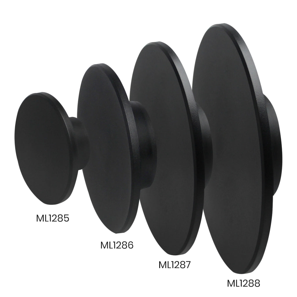 Applique esterna nera Disk Ø12 LED 9W CCT IP65
